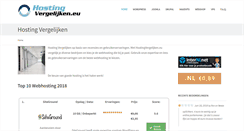 Desktop Screenshot of hostingvergelijken.eu
